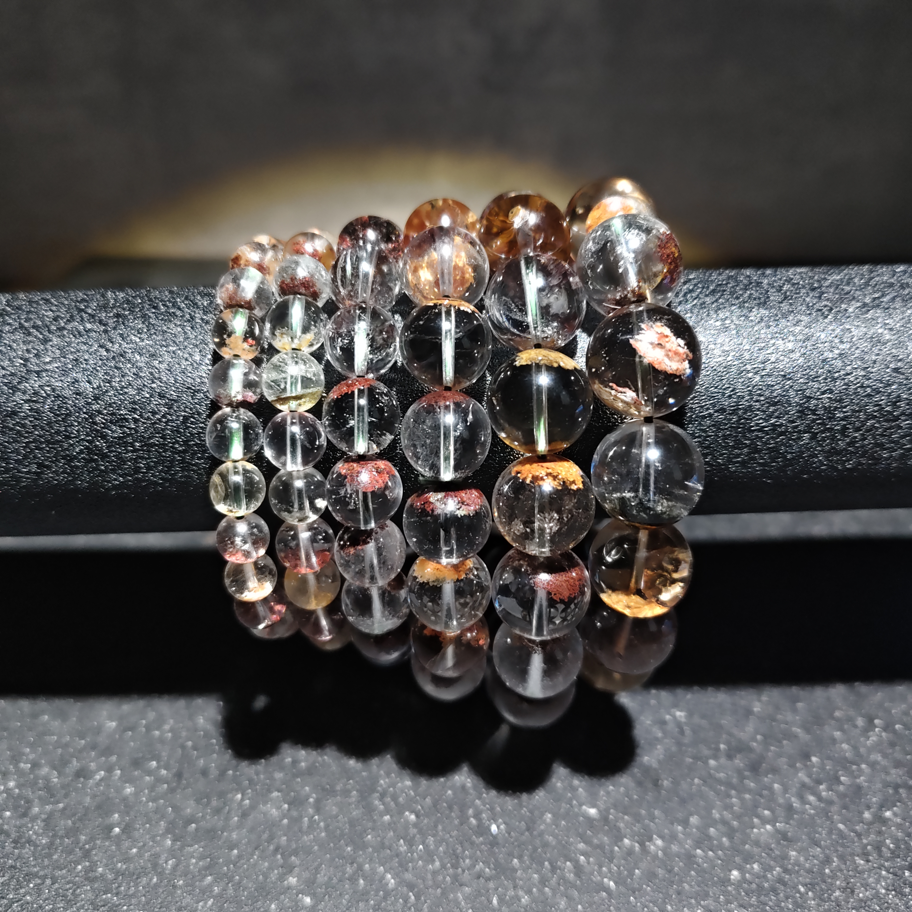 【黑胖珠宝】 H1639 四季幽灵手串多样性发其一