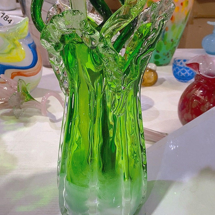 琉璃琉璃花瓶高33口12