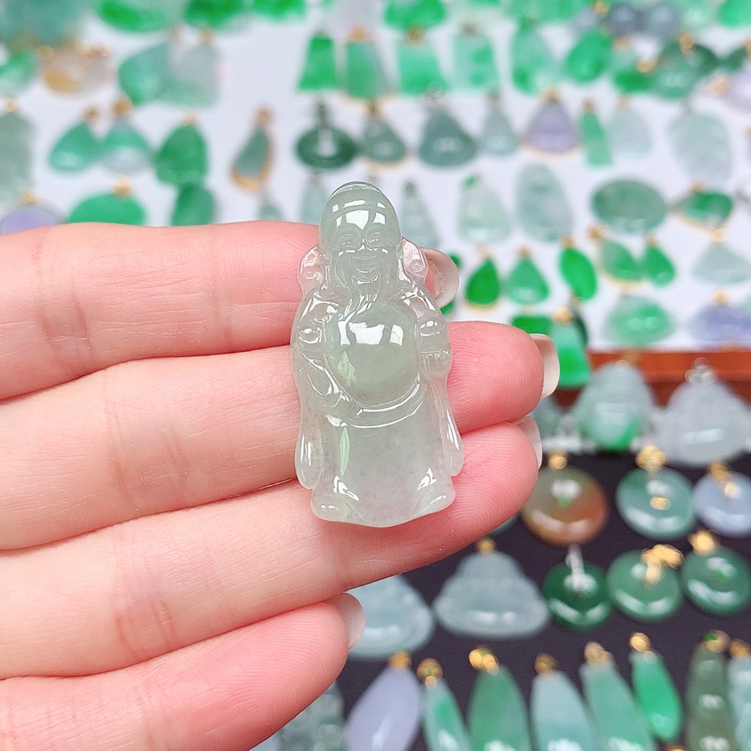 翡翠颈饰未镶嵌天然翡翠A货