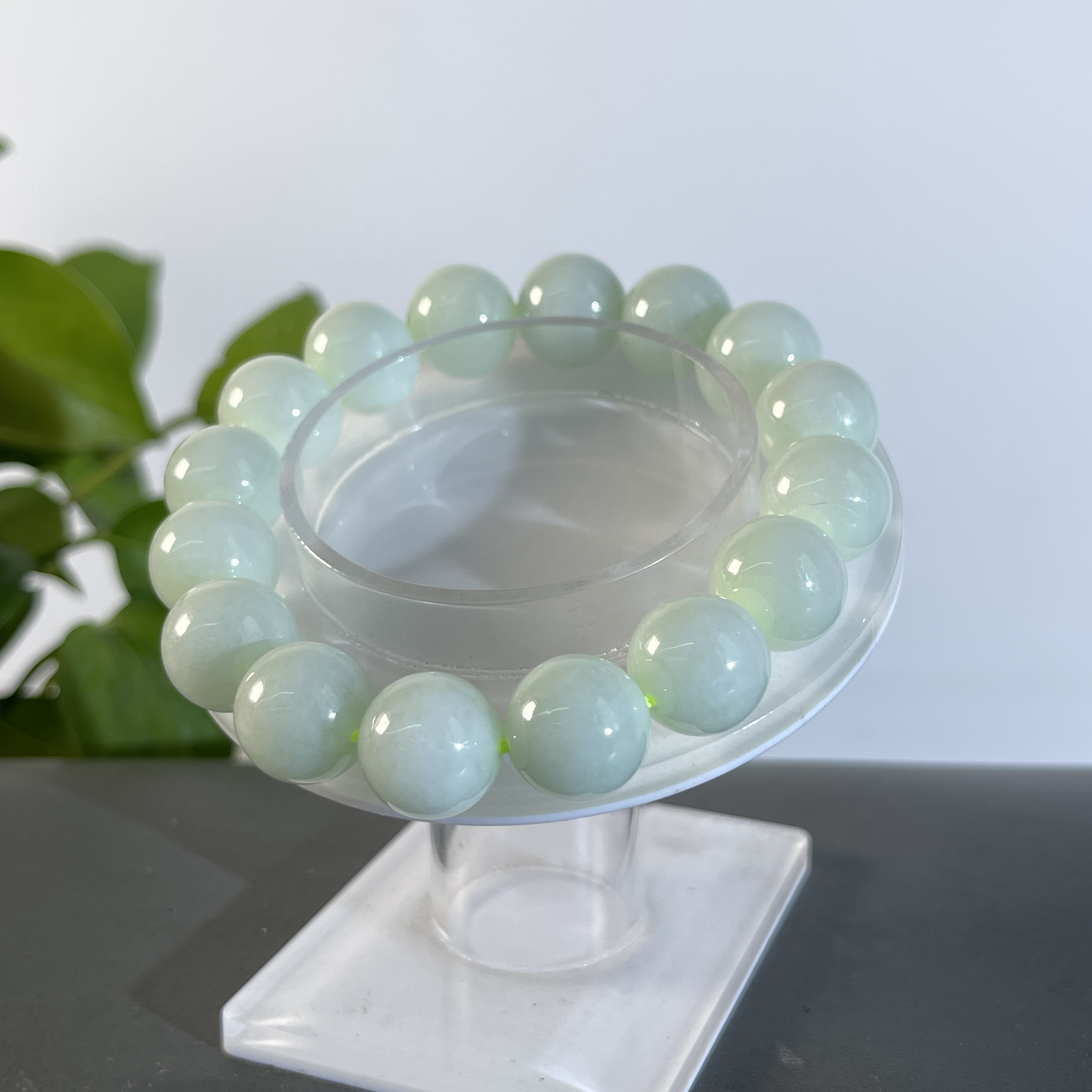 JYW25-30  天然缅甸翡翠A货  翡翠手串 