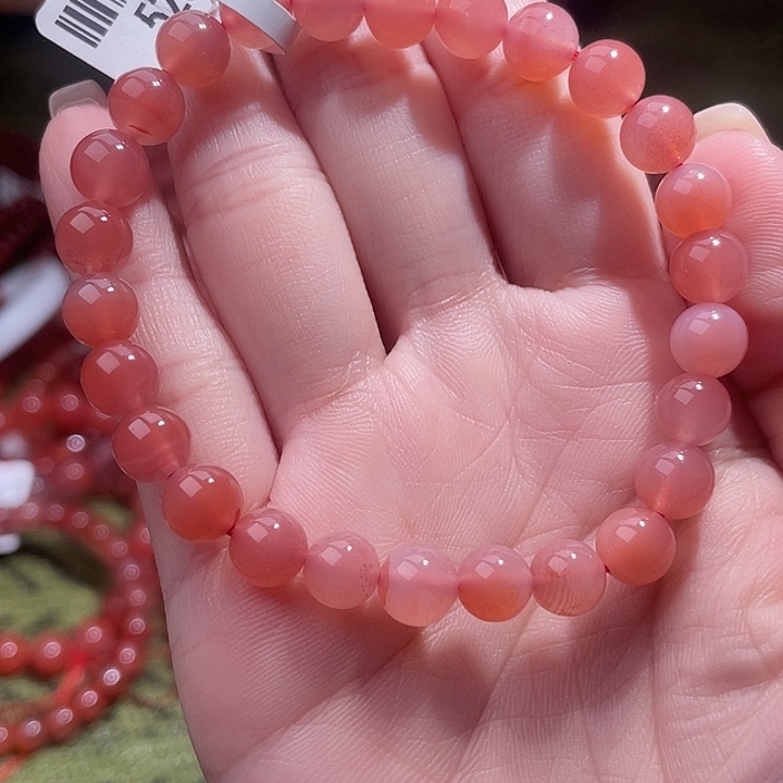 南红玛瑙合金手链52637