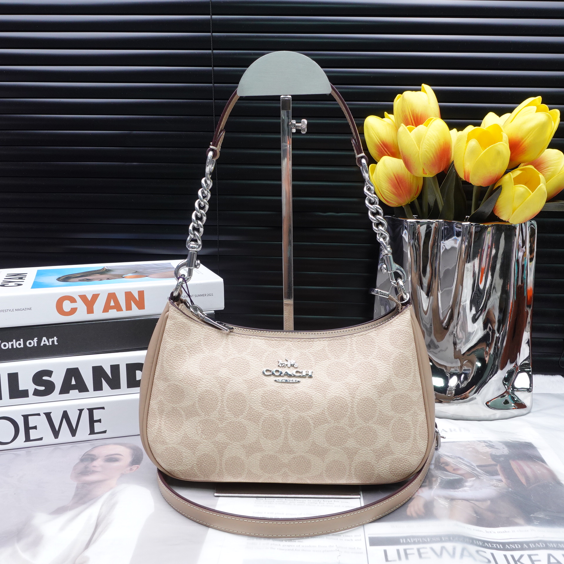 95新 COACH/蔻驰 单肩包/T10248358