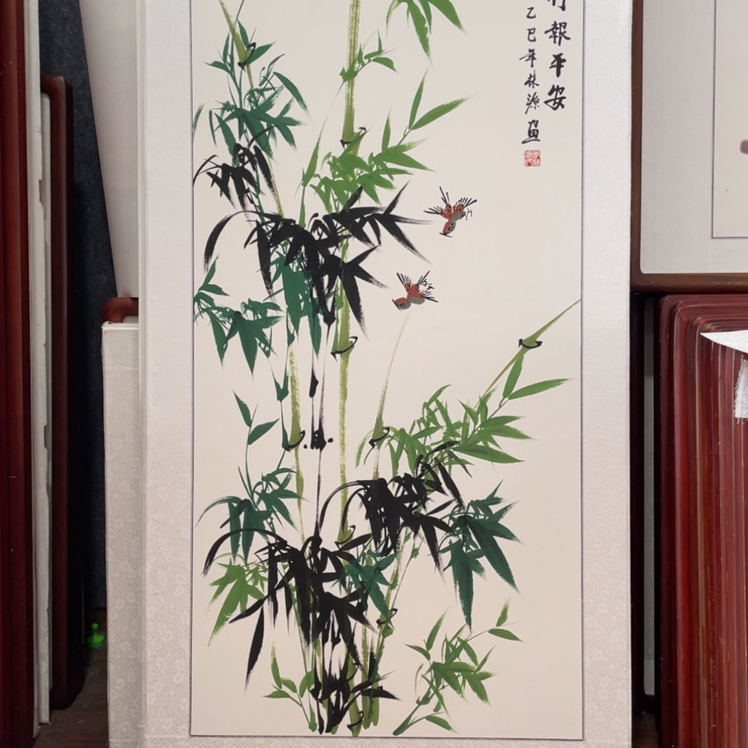 国画带框尺寸63*123厘米