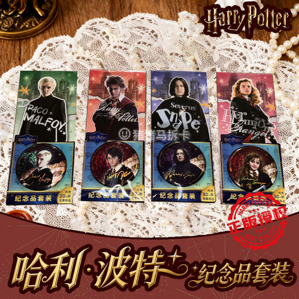 达脉 哈利波特纪念品票夹套装（吧唧，明信片，车票，书签，贴纸等）