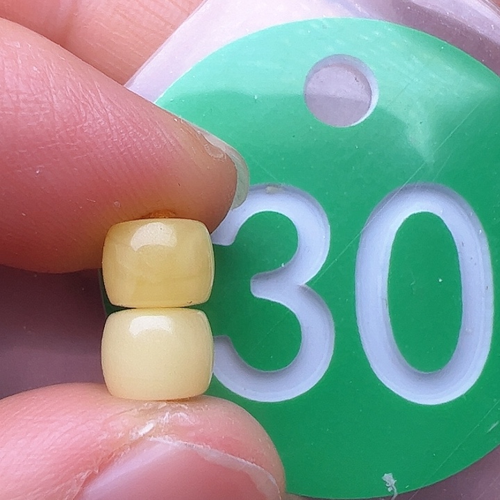 蜜蜡裸石未镶嵌6.6m m