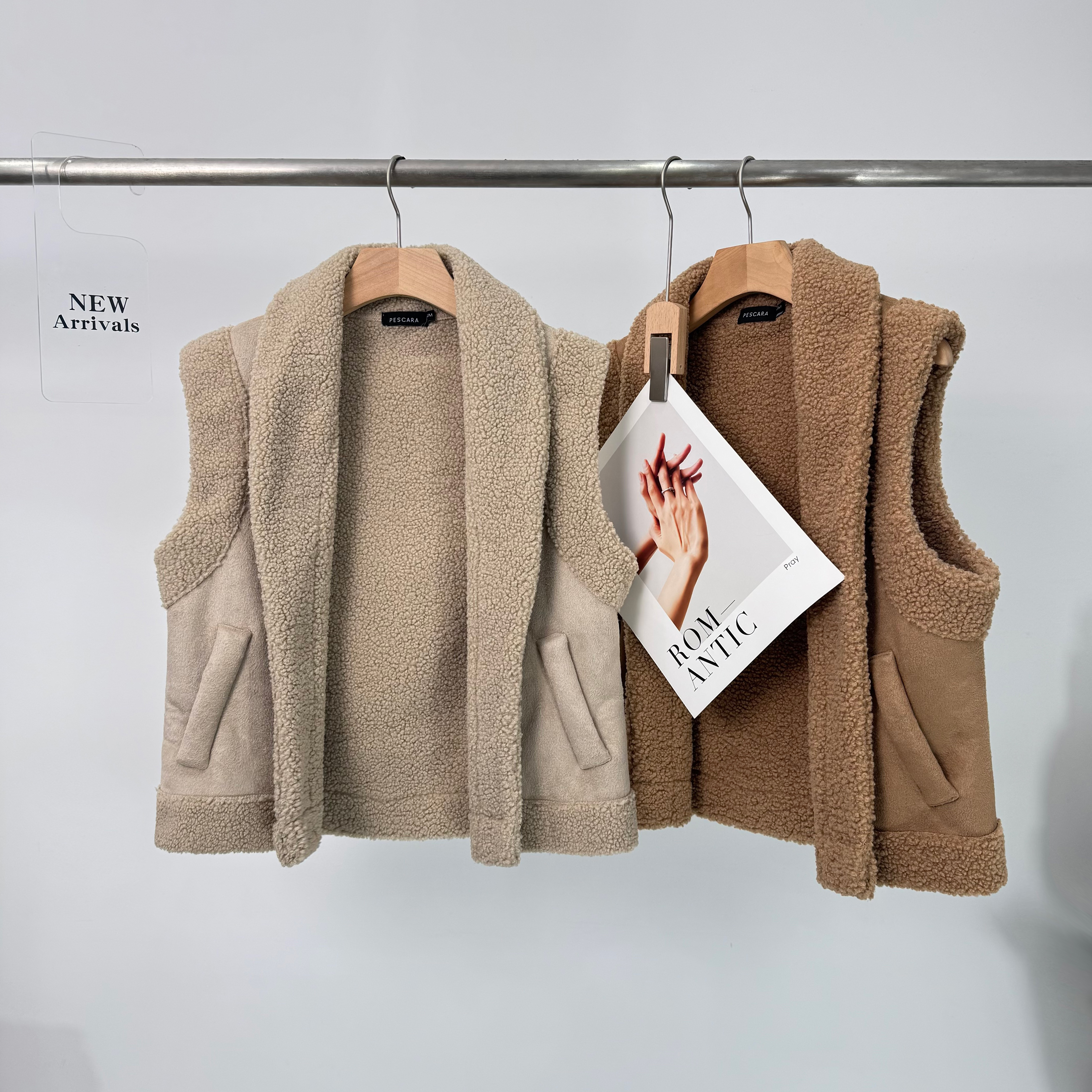 c412秋冬双面马夹常规款百搭女士宽松型加厚厚款保暖毛马甲-432