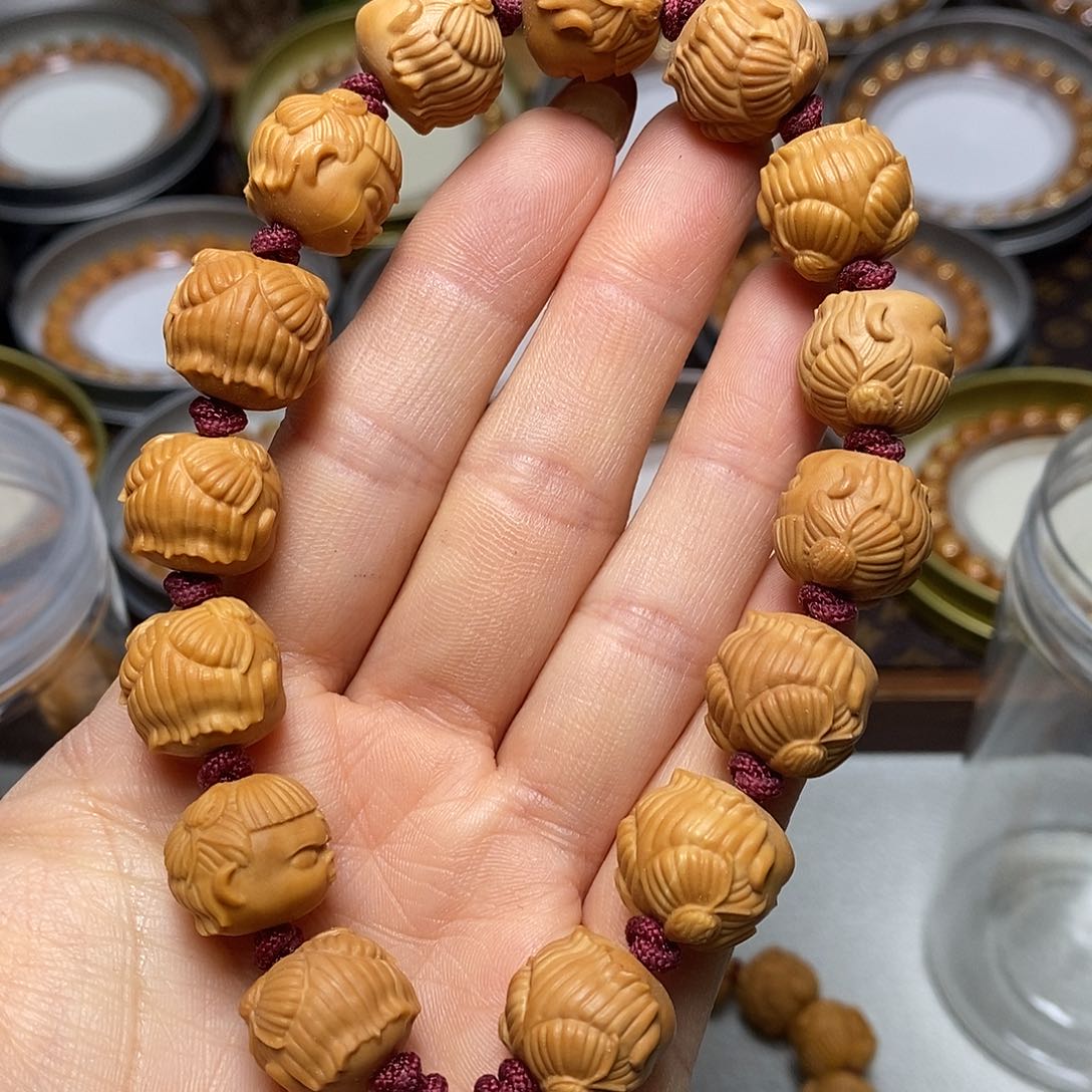 猴头核桃手串352号15左右哪吒手持全品