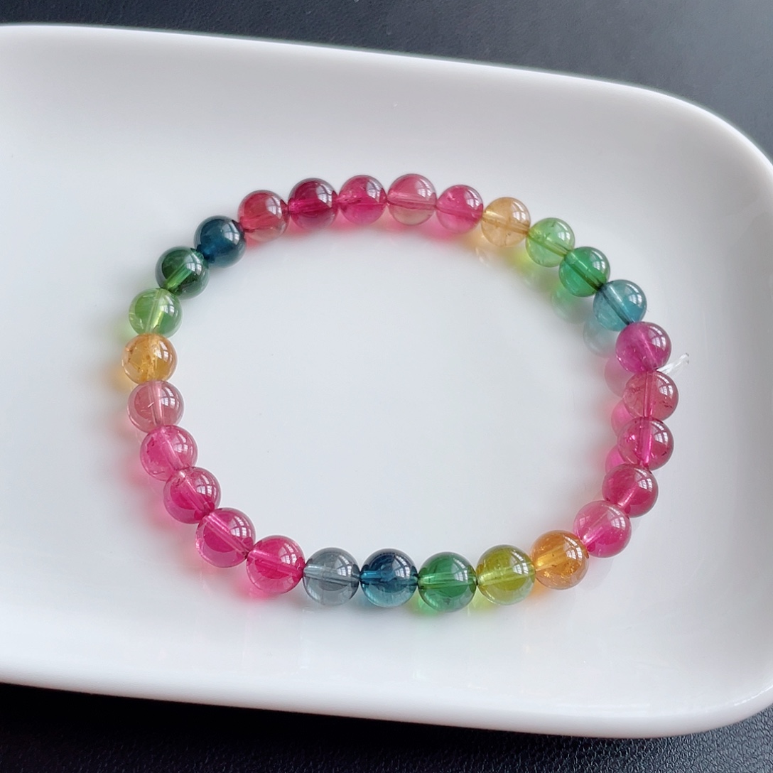 手链未镶嵌碧玺6.7mm左右