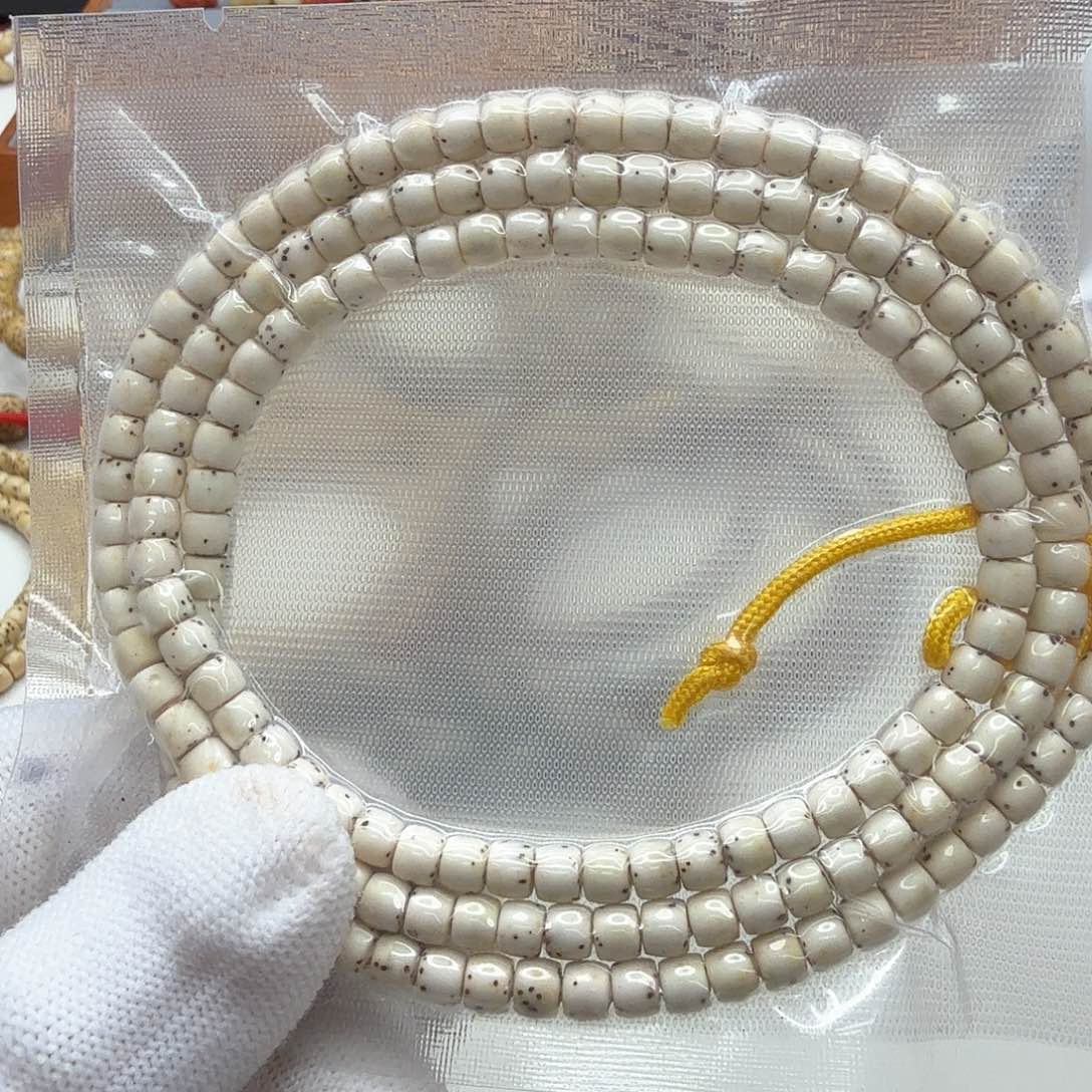 星月菩提手串22梵天头条原脂白数星星5左右108一物一图