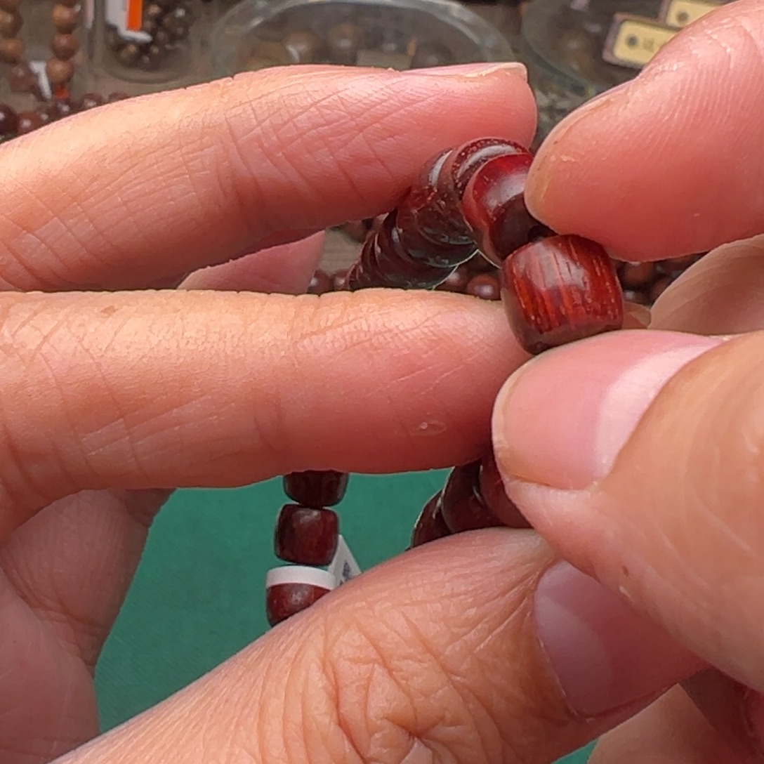 檀香紫檀（小叶紫檀）手串/手链78直切原汁原味*27颗