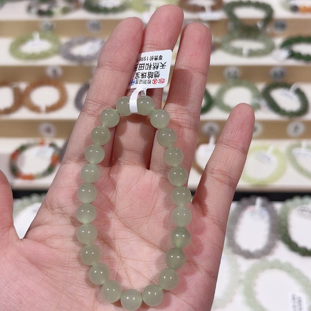 和田玉手链未镶嵌A