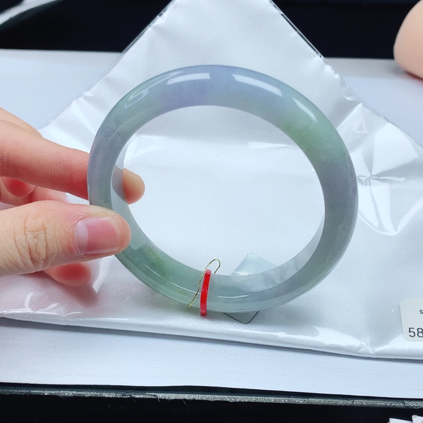 【闪购商品】翡翠手镯未镶嵌天然缅甸a货手镯58+