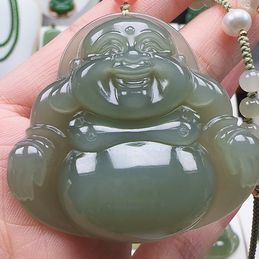 和田玉未镶嵌吊坠(赠链)