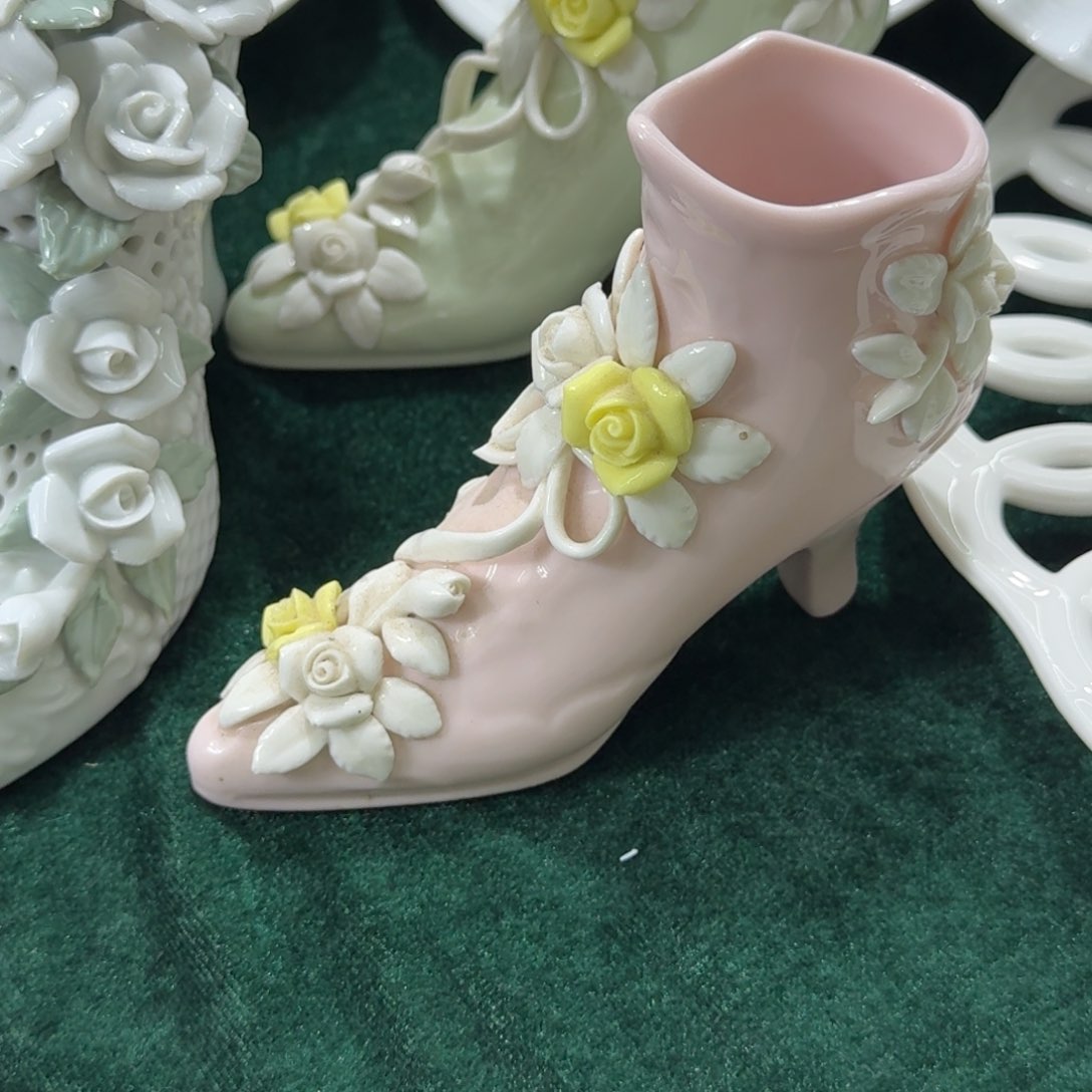 瓷片老货梅大大摆件