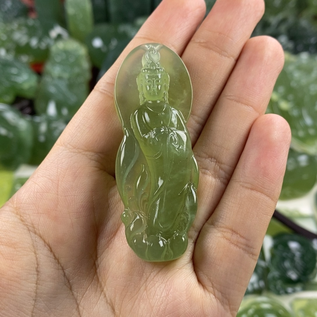 岫玉未镶嵌挂件挂件