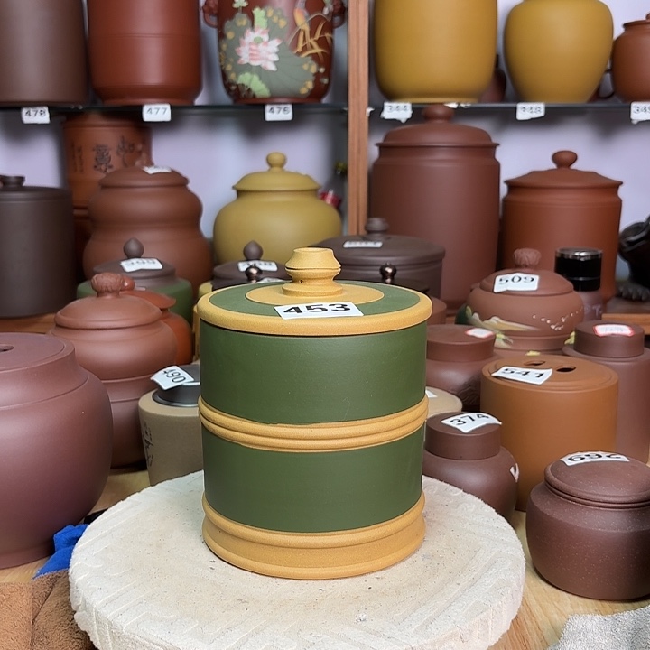 紫砂茶叶罐一斤茶叶罐453