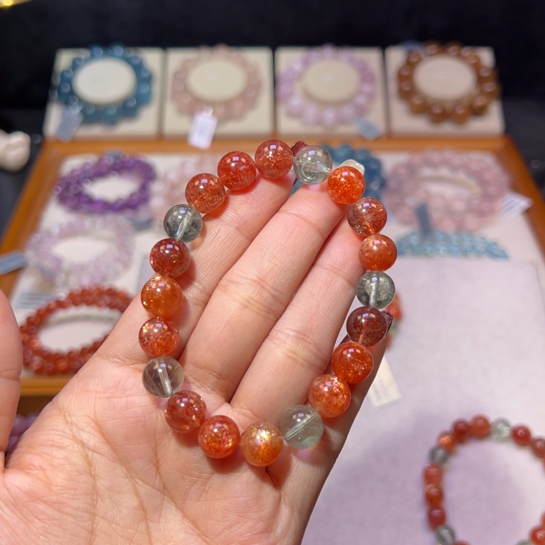 长石手串未镶嵌越**丘阿鲁沙9.9m m