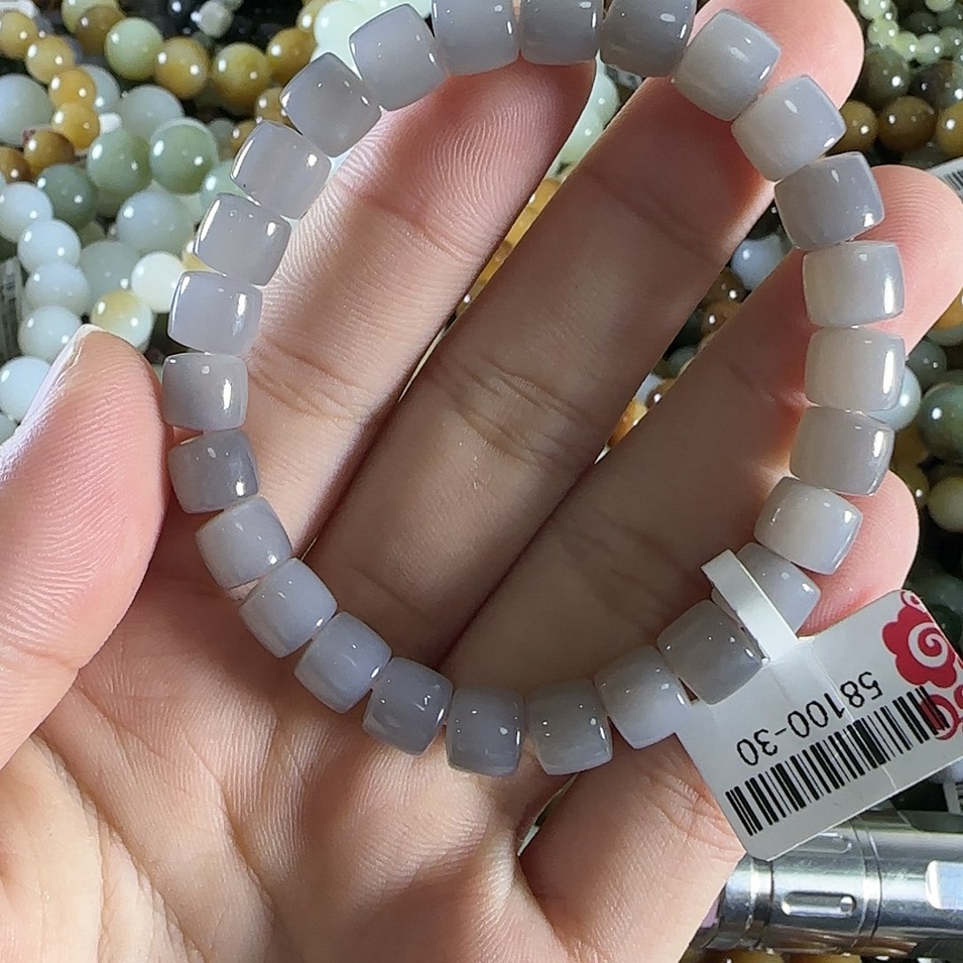 和田玉手链未镶嵌38