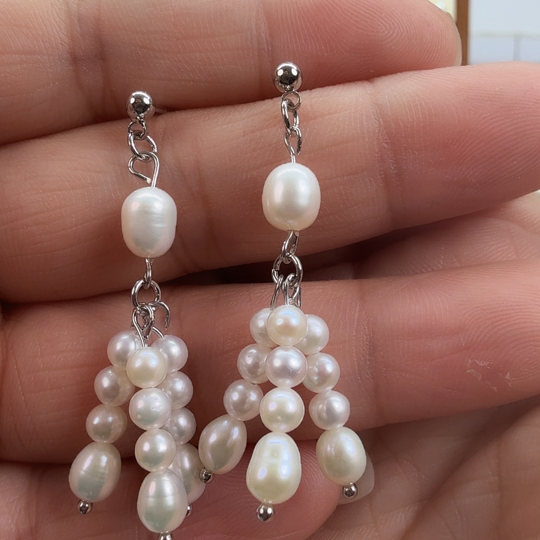 淡水珍珠未镶嵌耳饰