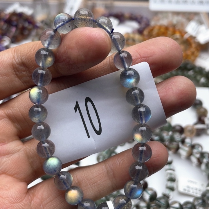 拉长石手链未镶嵌手链