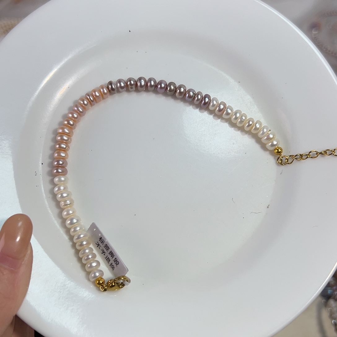 @****钛钢天然淡水珍珠淡水珍珠