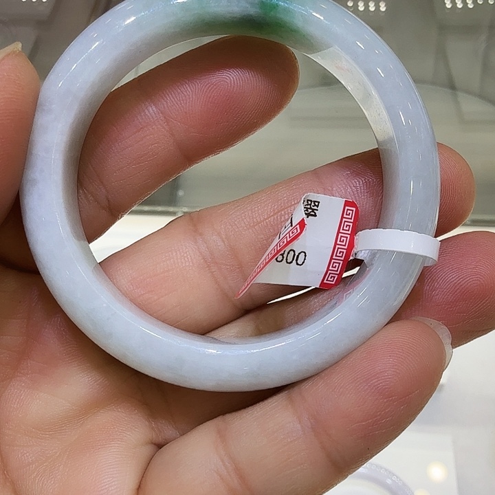 翡翠未镶嵌项圈天然翡翠手镯