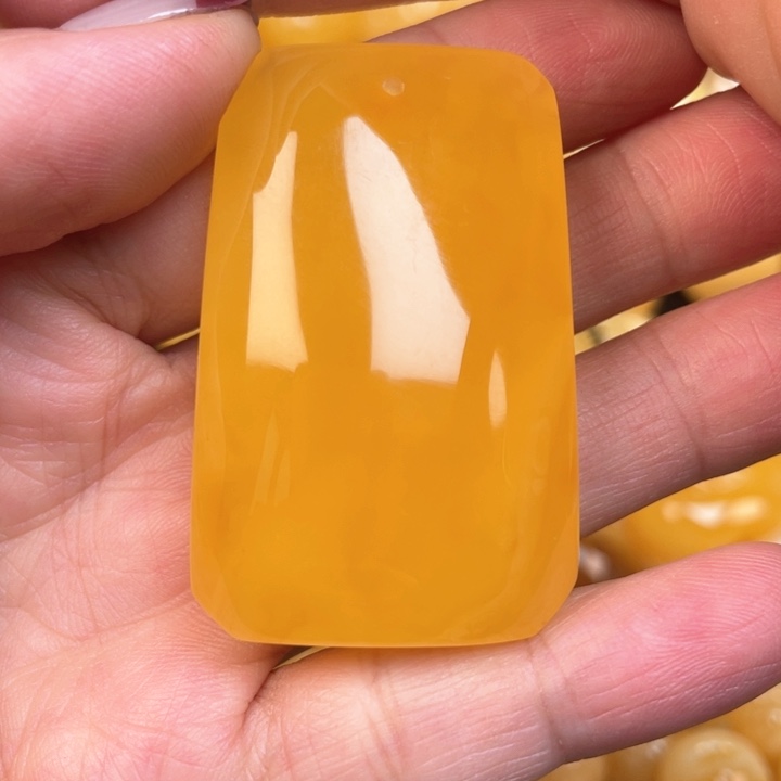 未镶嵌蜜蜡裸石天*座蜜蜡平安扣无牌牌