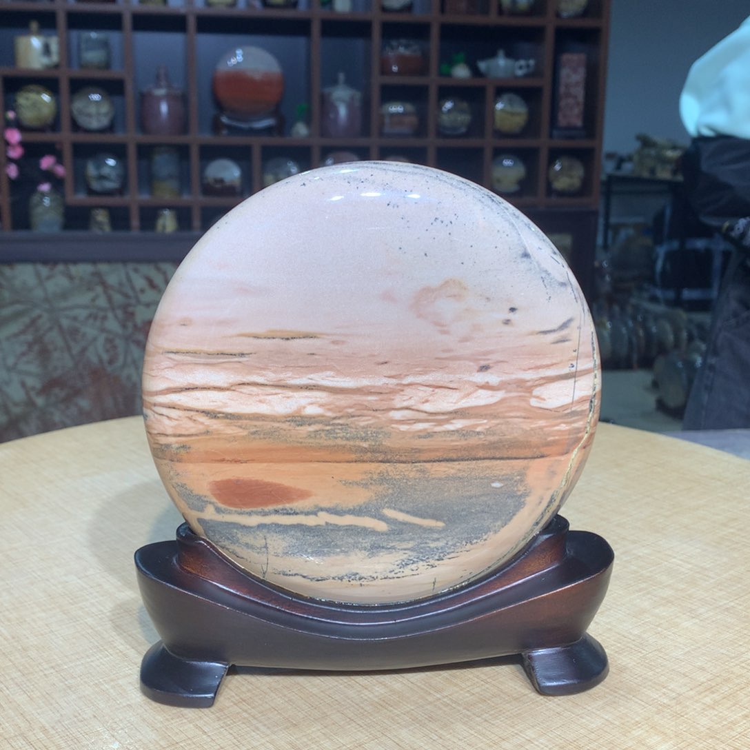 紫砂，广西国画石摆件，收藏观赏