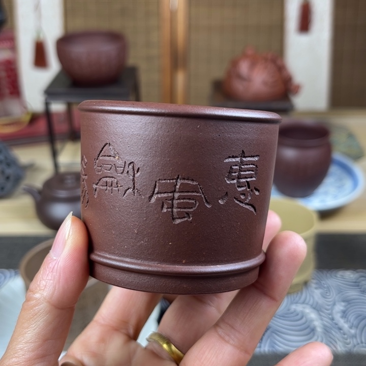 紫砂茶壶主人杯容量100