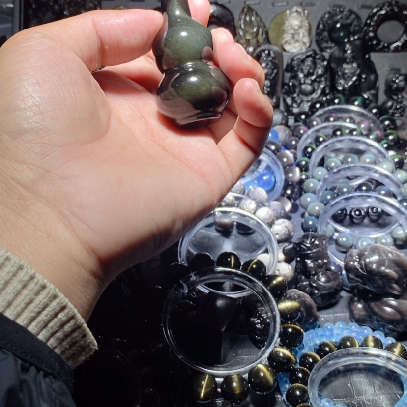 【闪购商品】黑曜岩颈饰未镶嵌欢**好