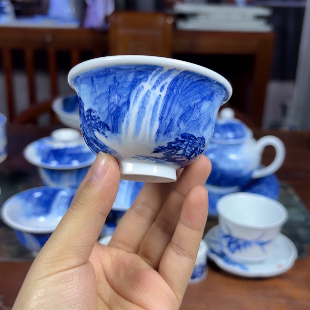 国一王老师手绘山水