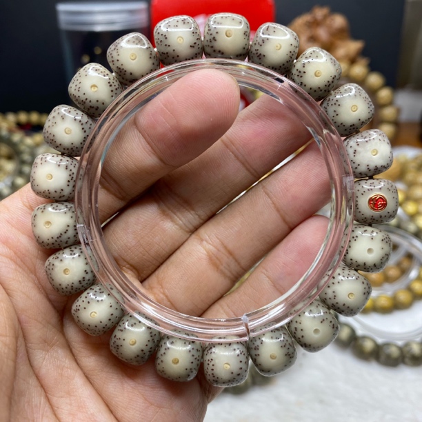 11*10金标灰冰大眼睛针尖小细星海南星月菩提手串直销正品保障