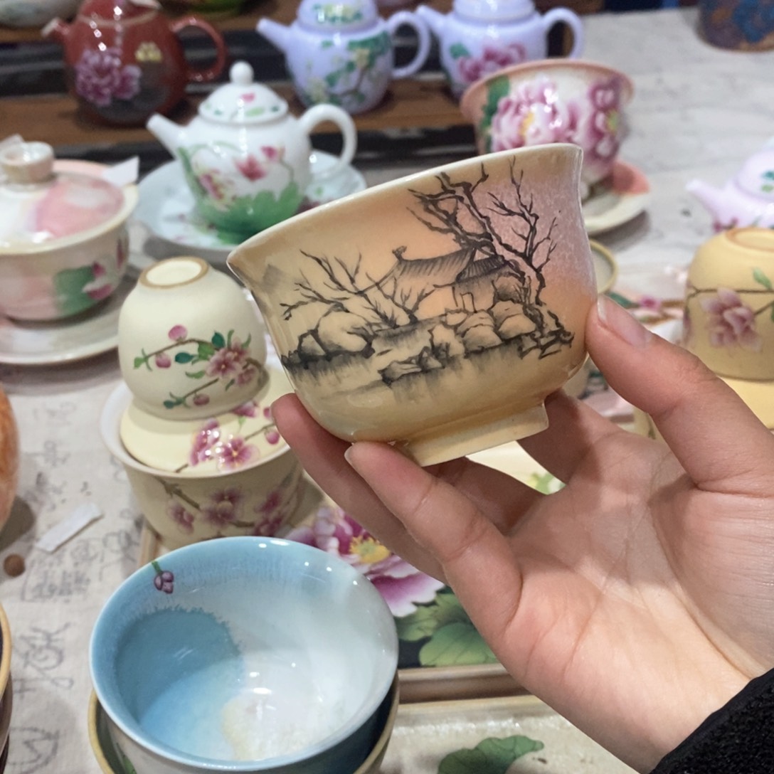 山水手工手绘制作