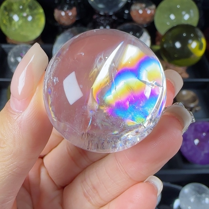 水晶天然水晶球W8未镶嵌天然白