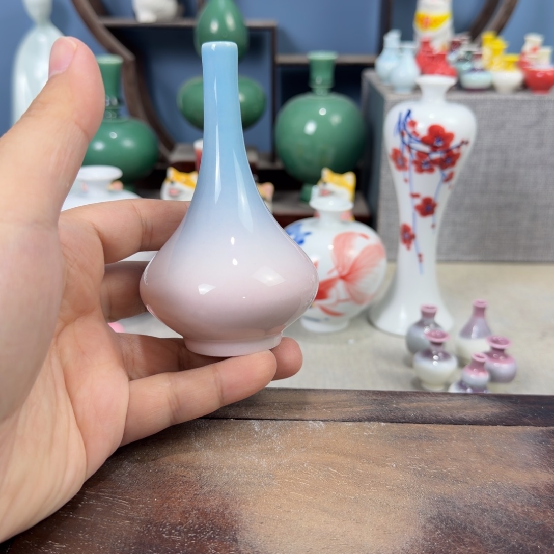 陶瓷手工小花器摆件