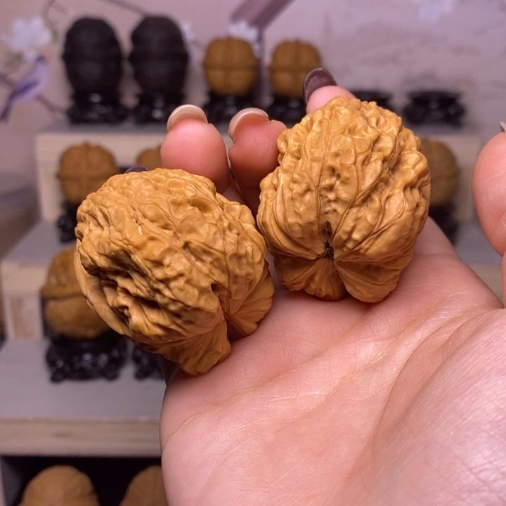 文玩核桃把件3Y—太古金蟾44尺59克