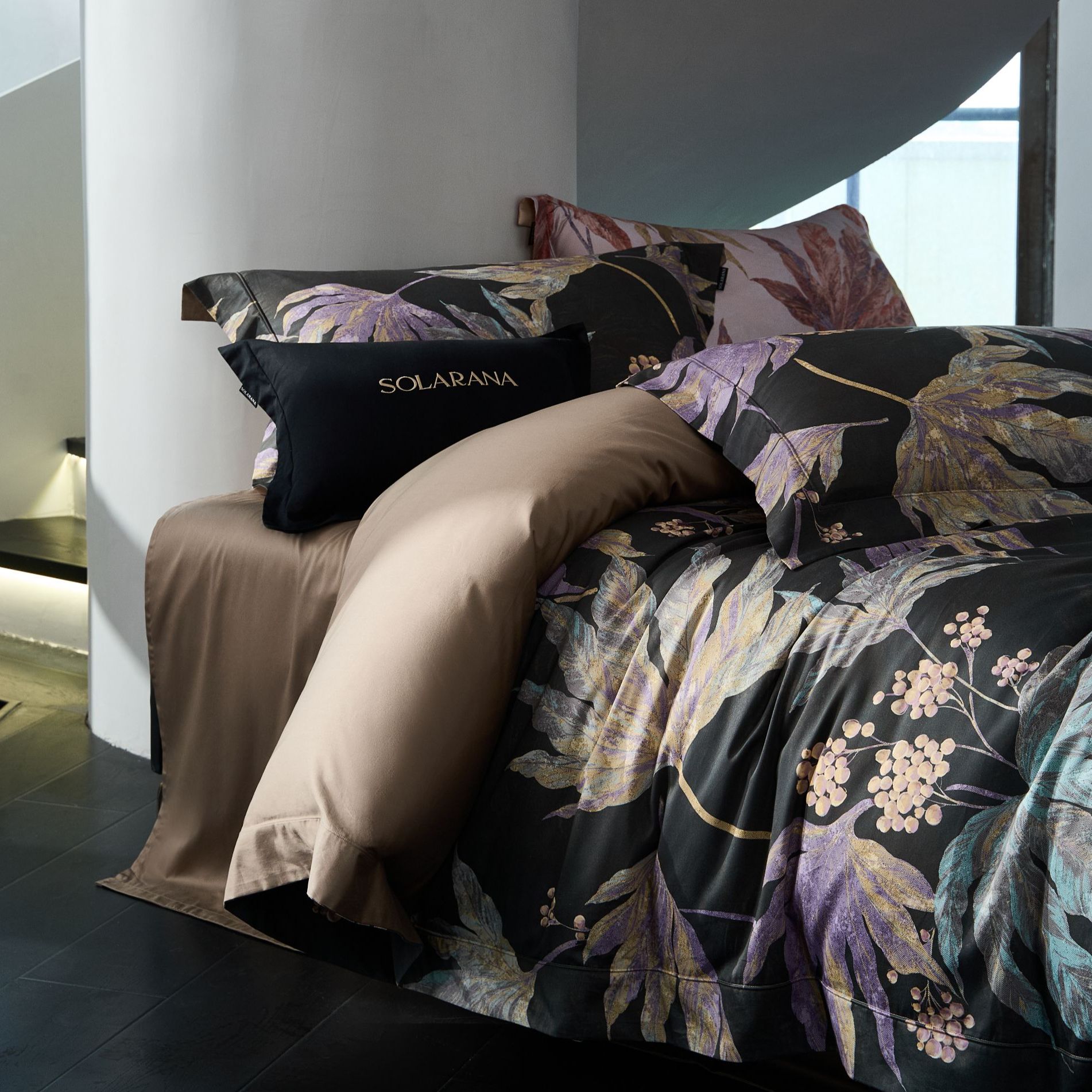 比安卡丨全棉贡缎长绒棉数码印花雅奢亲肤丝滑细腻裸睡四件套