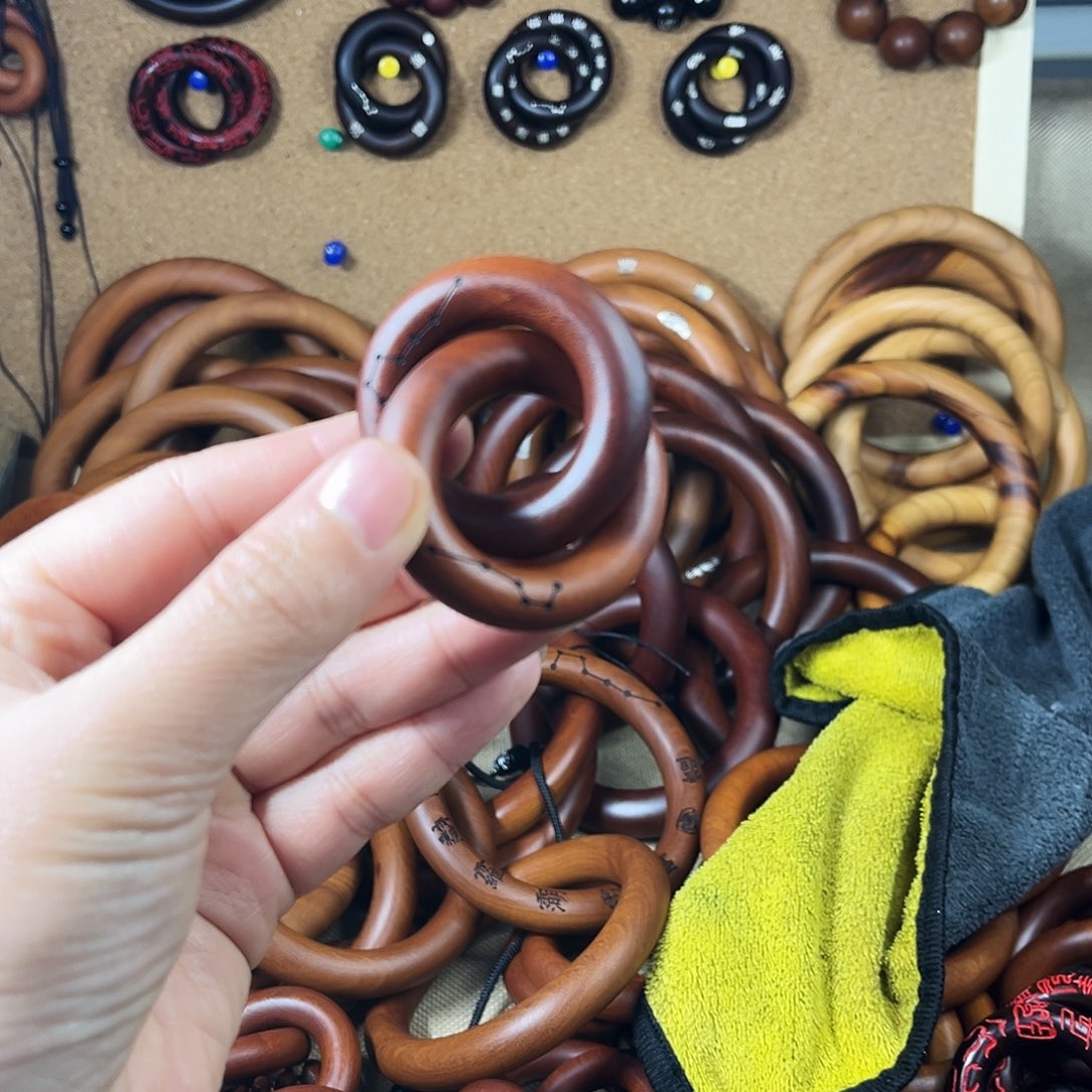 牛****木质非金属枣木25圈口老料