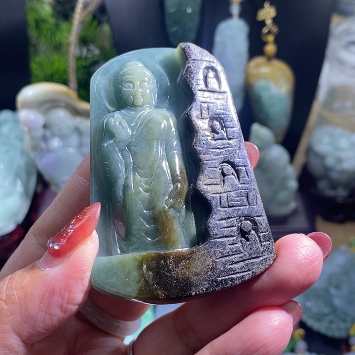 【闪购商品】颈饰未镶嵌翡翠阿咪