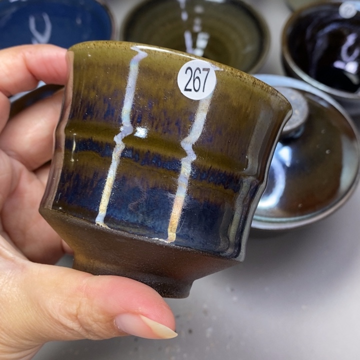 茶盏建窑建盏柴烧主人杯