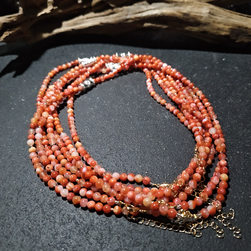 【黑胖珠宝】H1226 南红diy项链多样性发其一