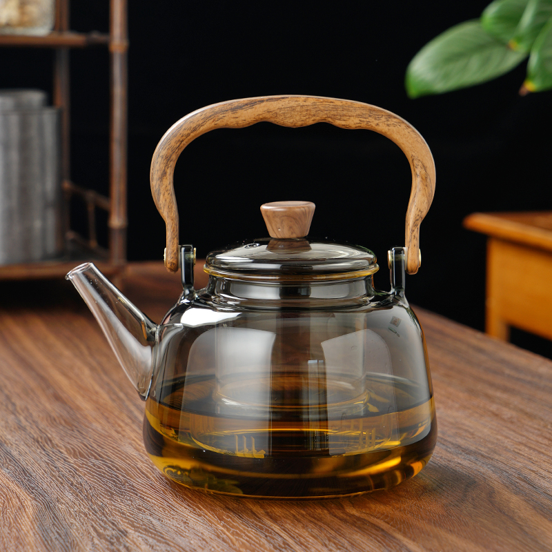 玻璃提梁壶电陶炉煮茶壶套装耐热茶壶泡茶家用泡茶壶茶具把把壶