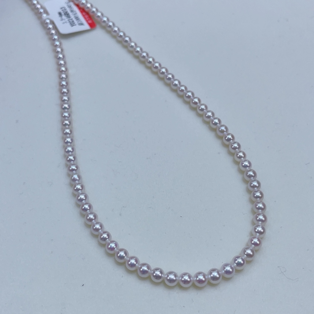 淡水珍珠3.5/4正圆爆亮炫彩极强光毕业银S925镶嵌