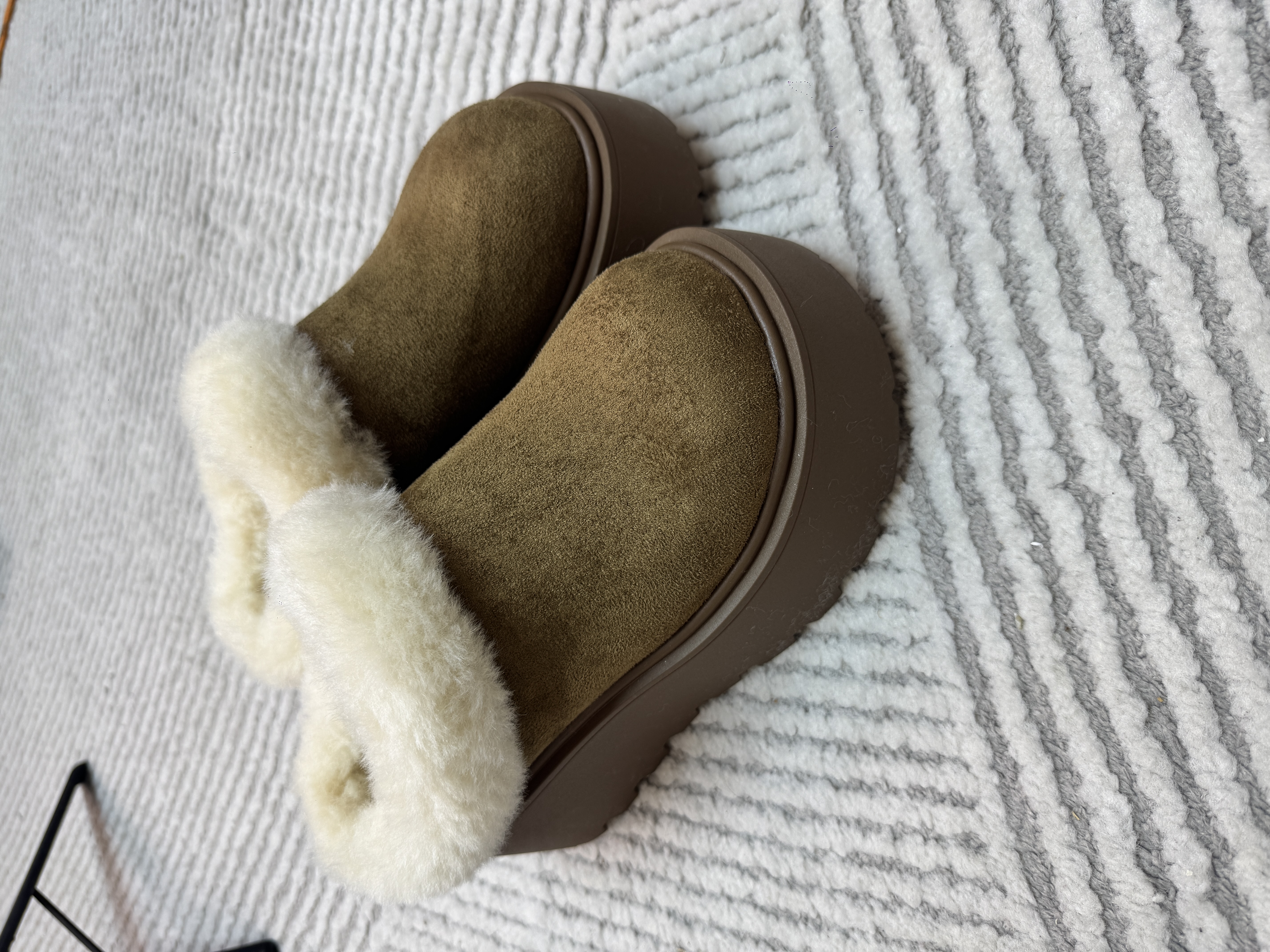 勃肯雪底靴 跟高7厘米软糯舒服 可水洗时尚休闲百搭