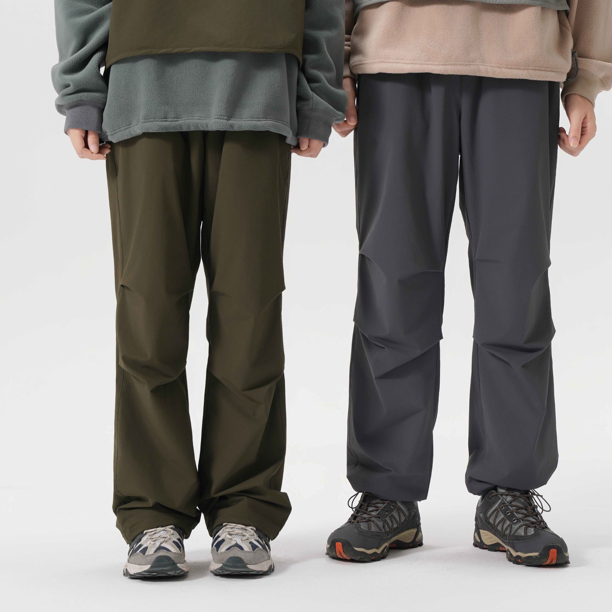 雪地绒伞兵裤男女同款2024秋冬运动户外休闲工装裤防风宽松24001