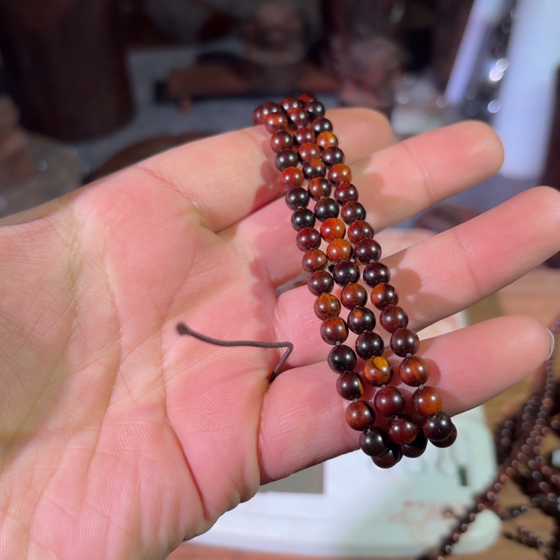 檀香紫檀（小叶紫檀）0.6/108多圈微瑕