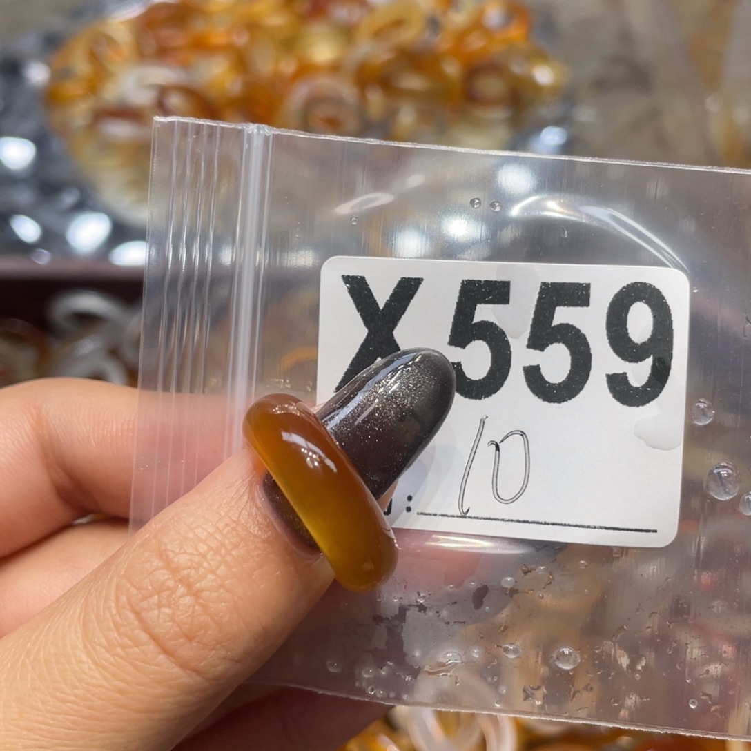 玛瑙/玉髓未镶嵌戒指559