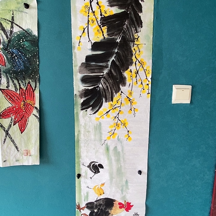 国画四尺对开横幅