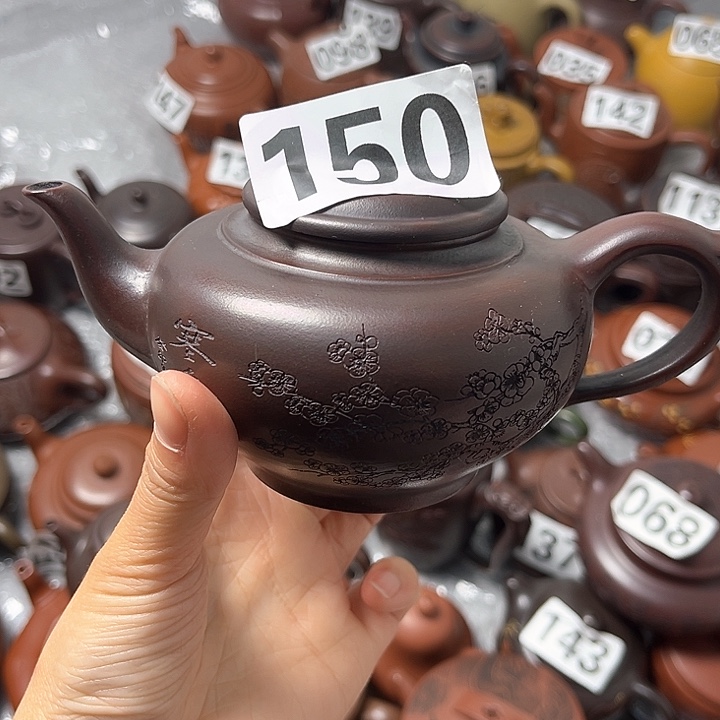 紫砂茶壶紫砂微瑕半手
