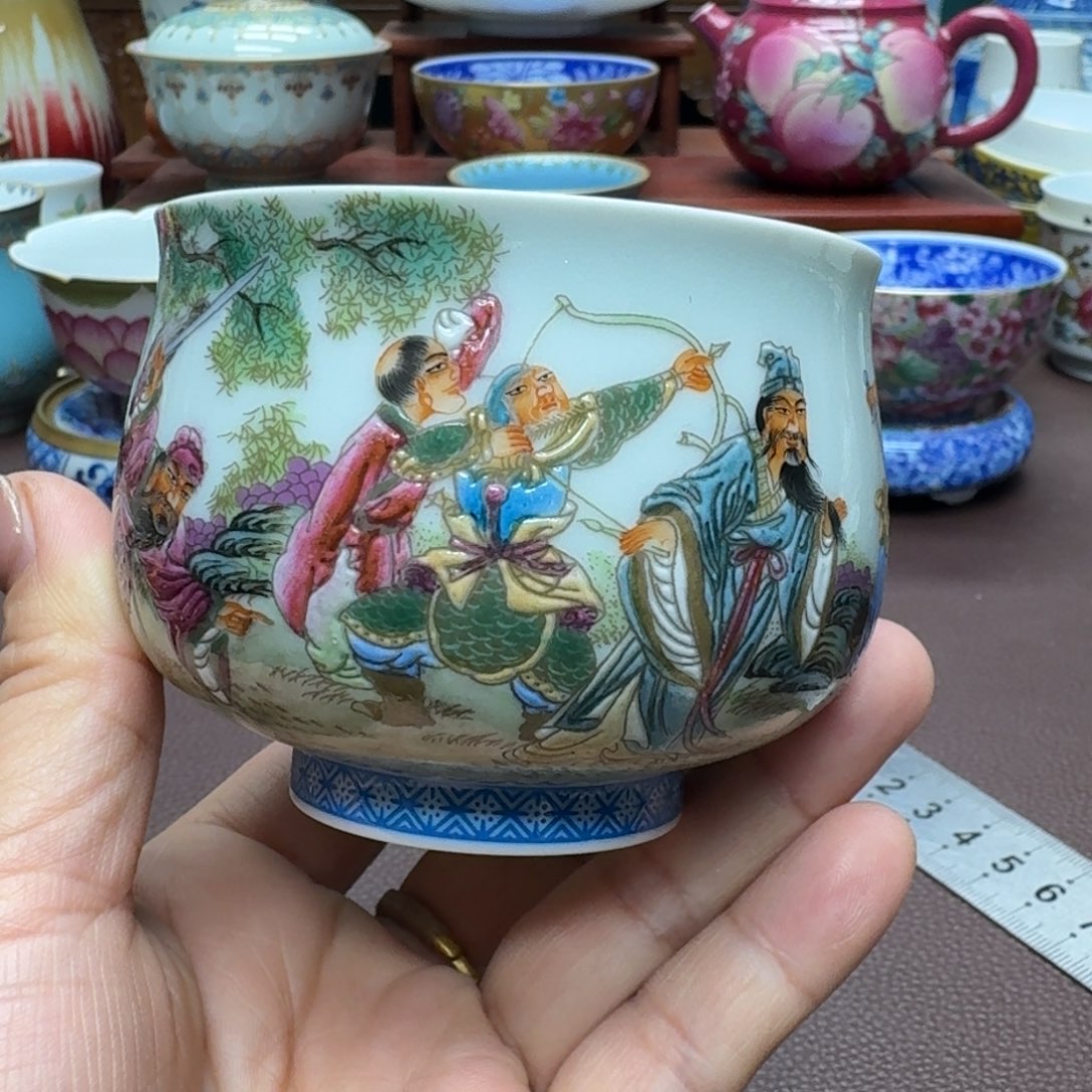 瓷片景德镇仿古手工制作精品展示